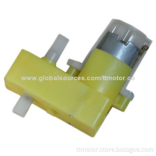 3v cheap plastic gear motor with wheel